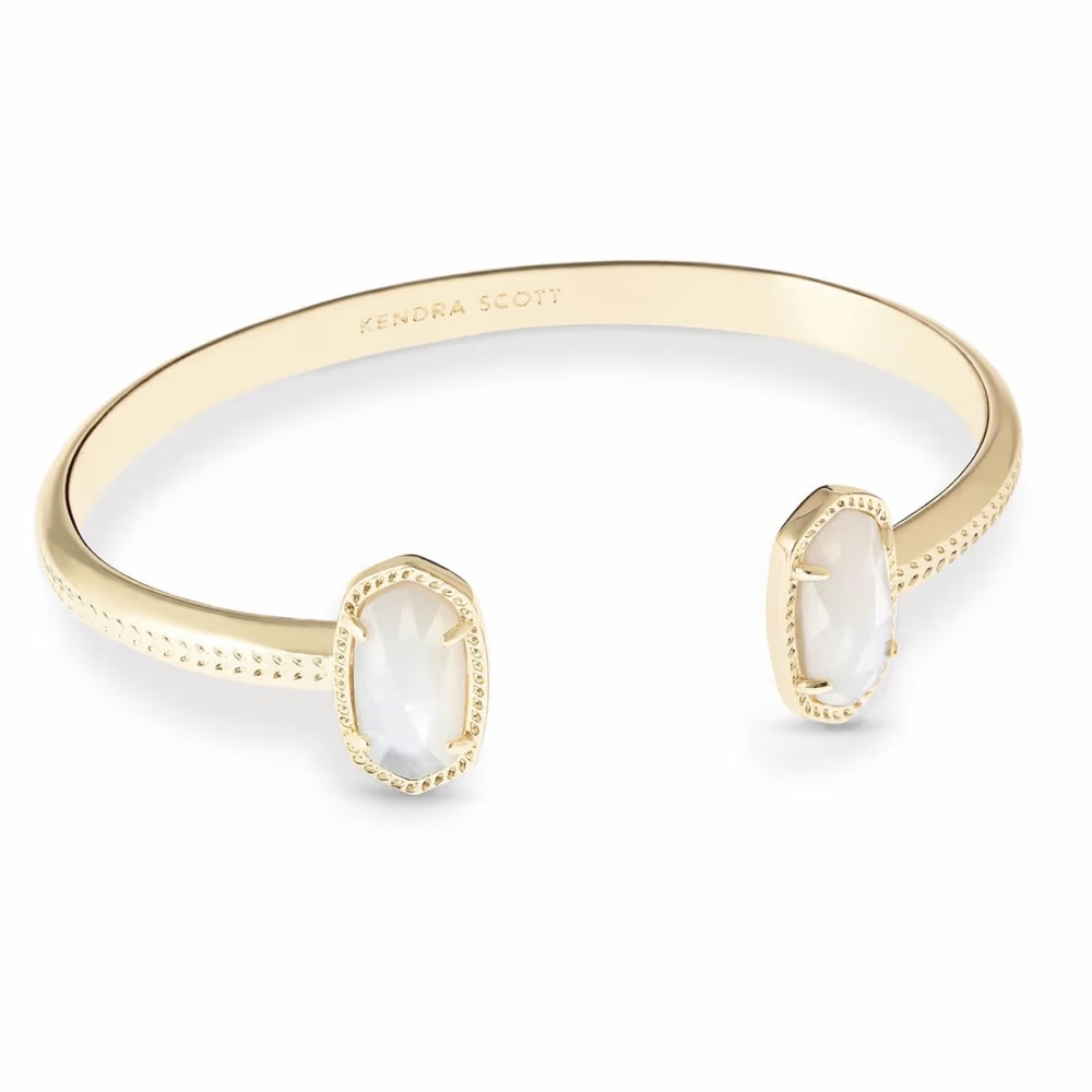 Kendra Scott Elton Gold Ivory Cuff Bracelet